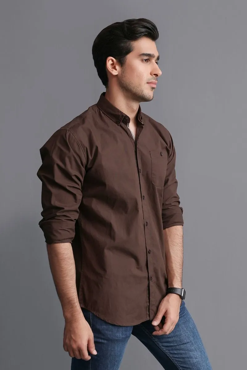 SLEEK BROWN SHIRT