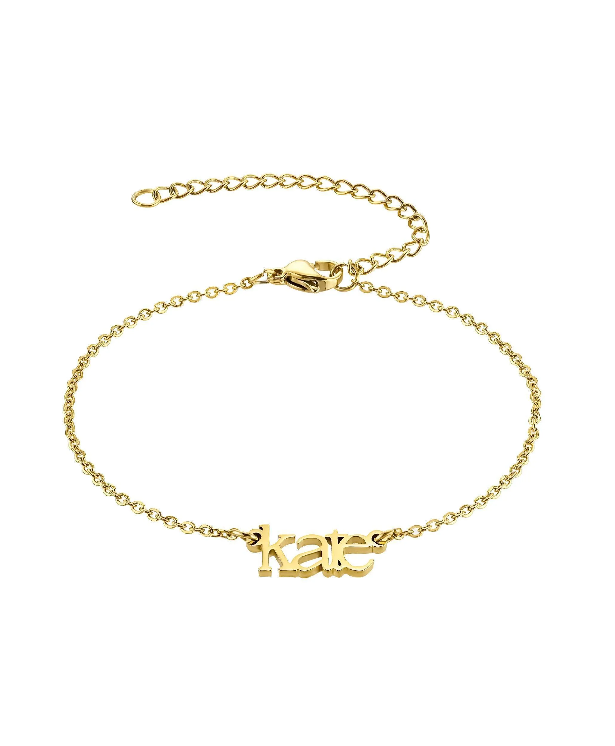 Sleek Name Bracelet 18ct Gold Vermeil