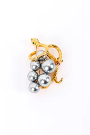Snake Grapevine Brooch