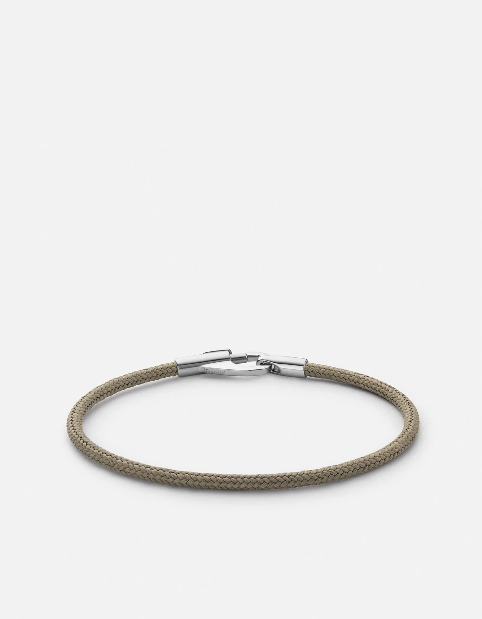 Snap Rope Bracelet, Sterling Silver/Sage