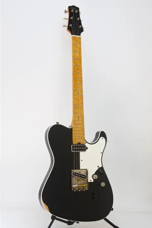 SOLD 2014 Asher T Deluxe™ Guitar, Relic Black Nitro