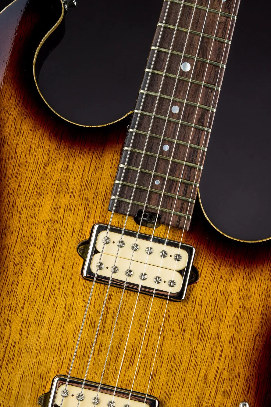 SOLD 2016 Asher S Custom Guitar in a 2-Tone 50's Burst Nitro over Korina , #947
