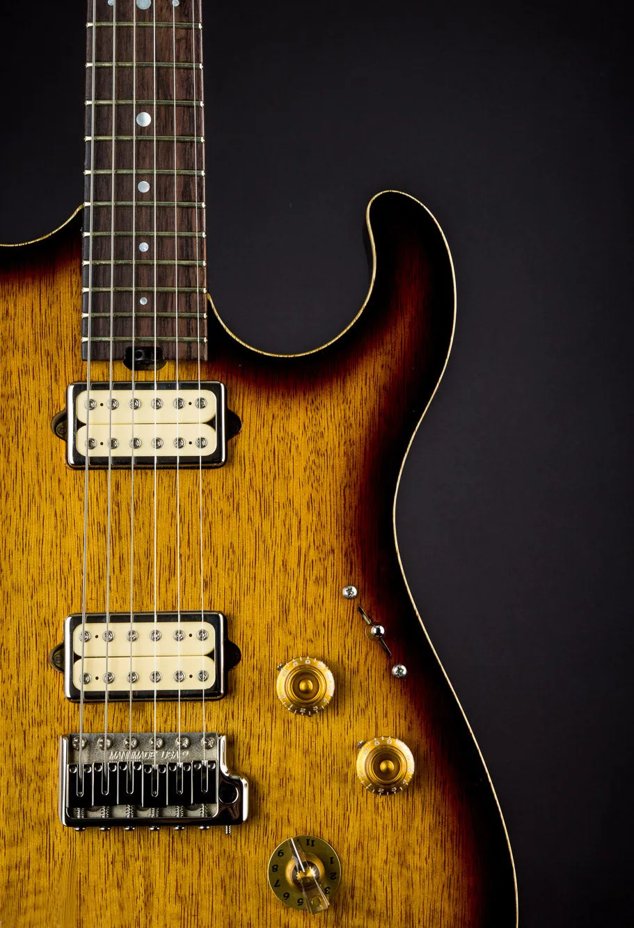 SOLD 2016 Asher S Custom Guitar in a 2-Tone 50's Burst Nitro over Korina , #947
