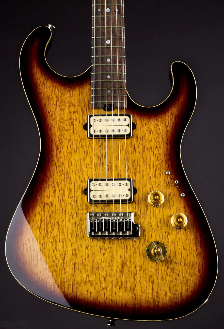SOLD 2016 Asher S Custom Guitar in a 2-Tone 50's Burst Nitro over Korina , #947