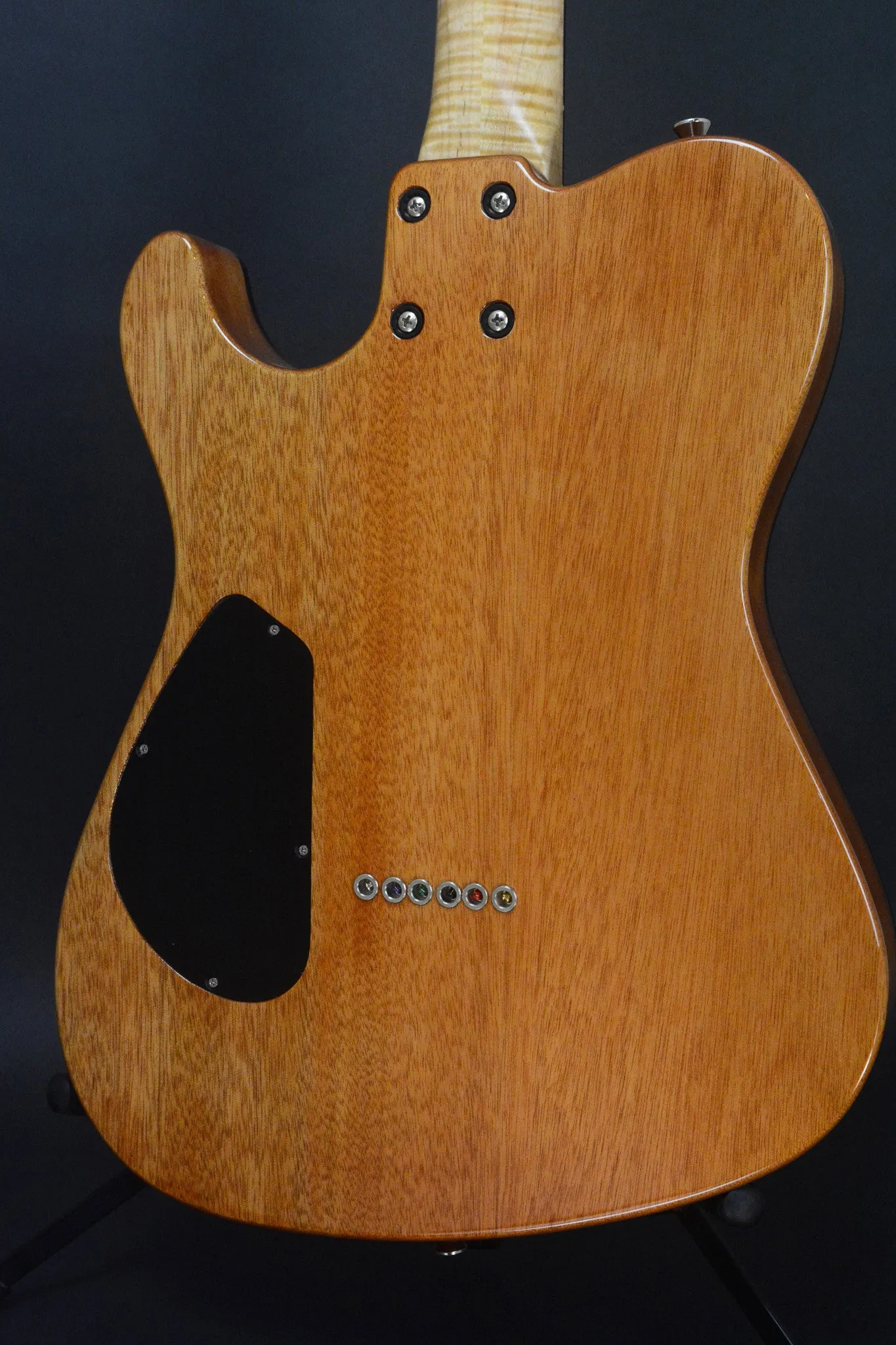 SOLD 2017 T Deluxe Master Series, Bound Flame Satinwood, Lollar Pickups with Custom Covers #973