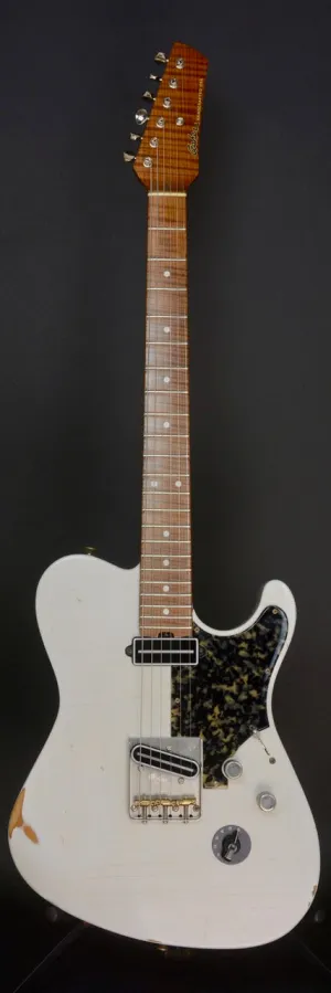 SOLD 2018 T Deluxe #1062 Roasted Pine Body and Roasted Maple Neck with Body Contours