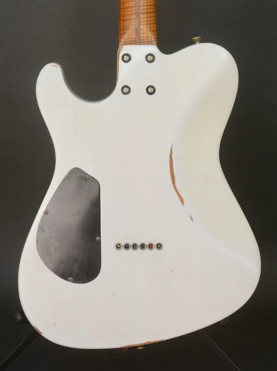 SOLD 2018 T Deluxe #1062 Roasted Pine Body and Roasted Maple Neck with Body Contours