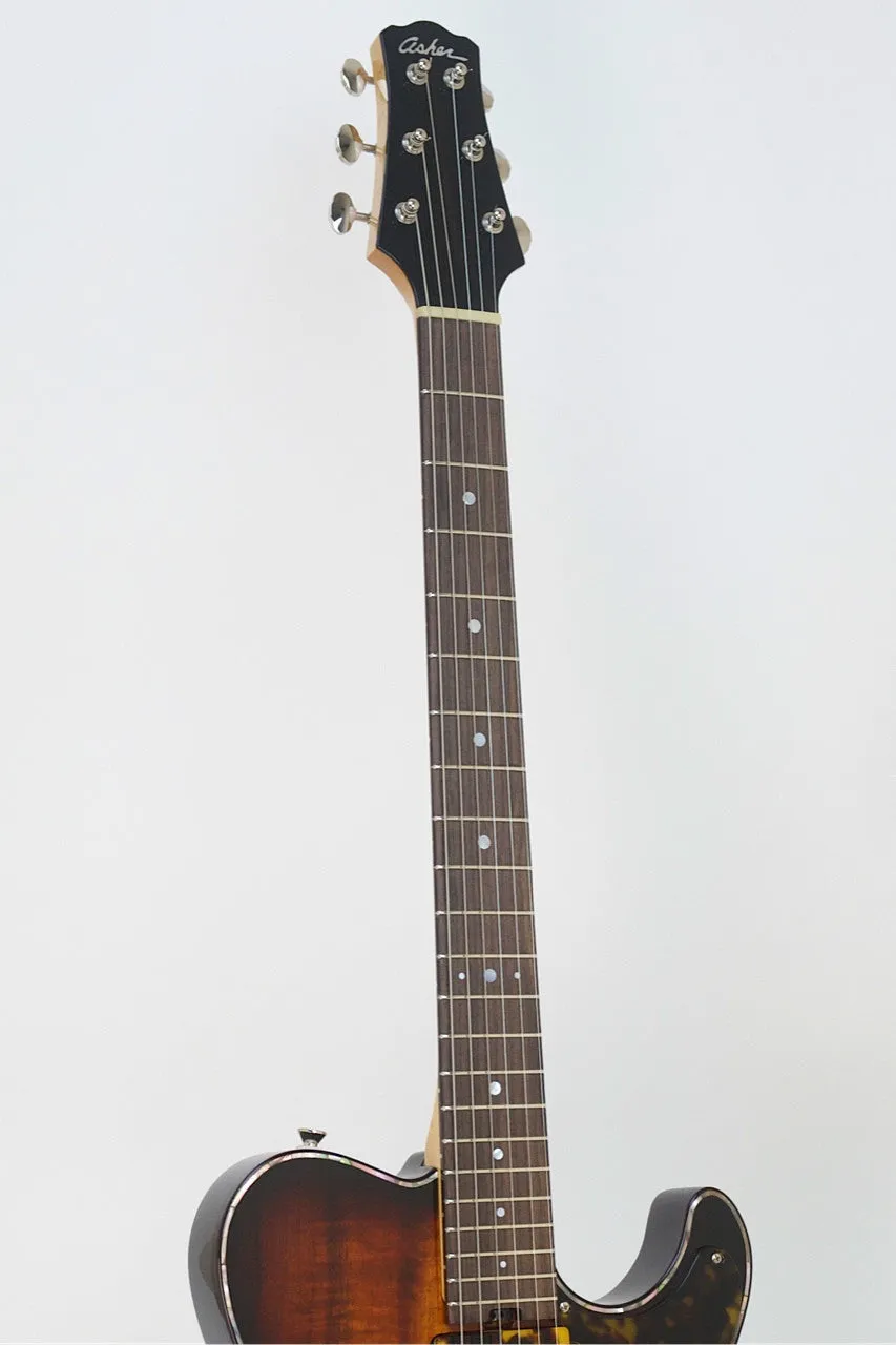 SOLD Asher 2014 Custom Shop T Deluxe ™ Guitar - Beautiful Figured Koa,  Deluxe Hardware, s/n 797