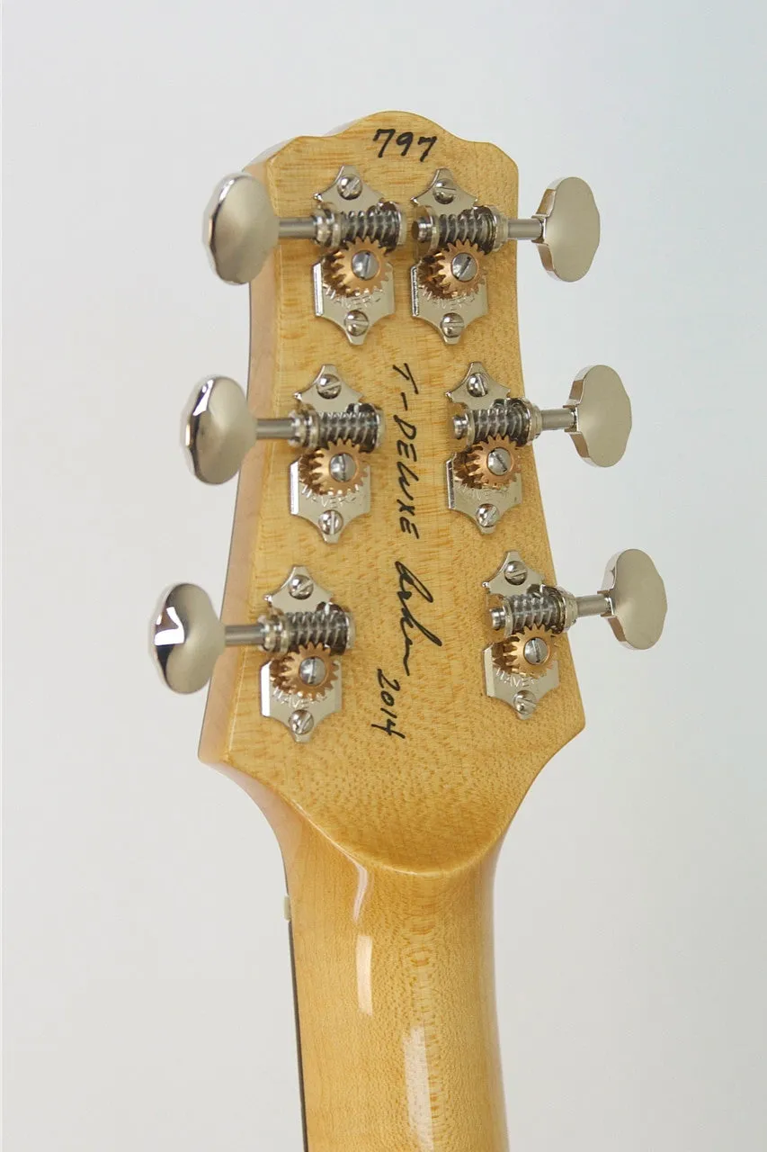 SOLD Asher 2014 Custom Shop T Deluxe ™ Guitar - Beautiful Figured Koa,  Deluxe Hardware, s/n 797