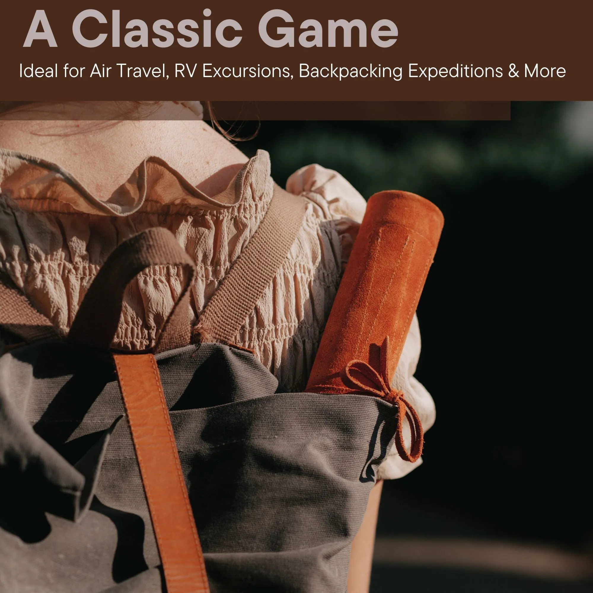 Sondergut Deluxe Roll-Up Travel Backgammon Game