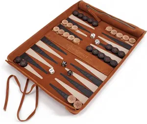 Sondergut Deluxe Roll-Up Travel Backgammon Game