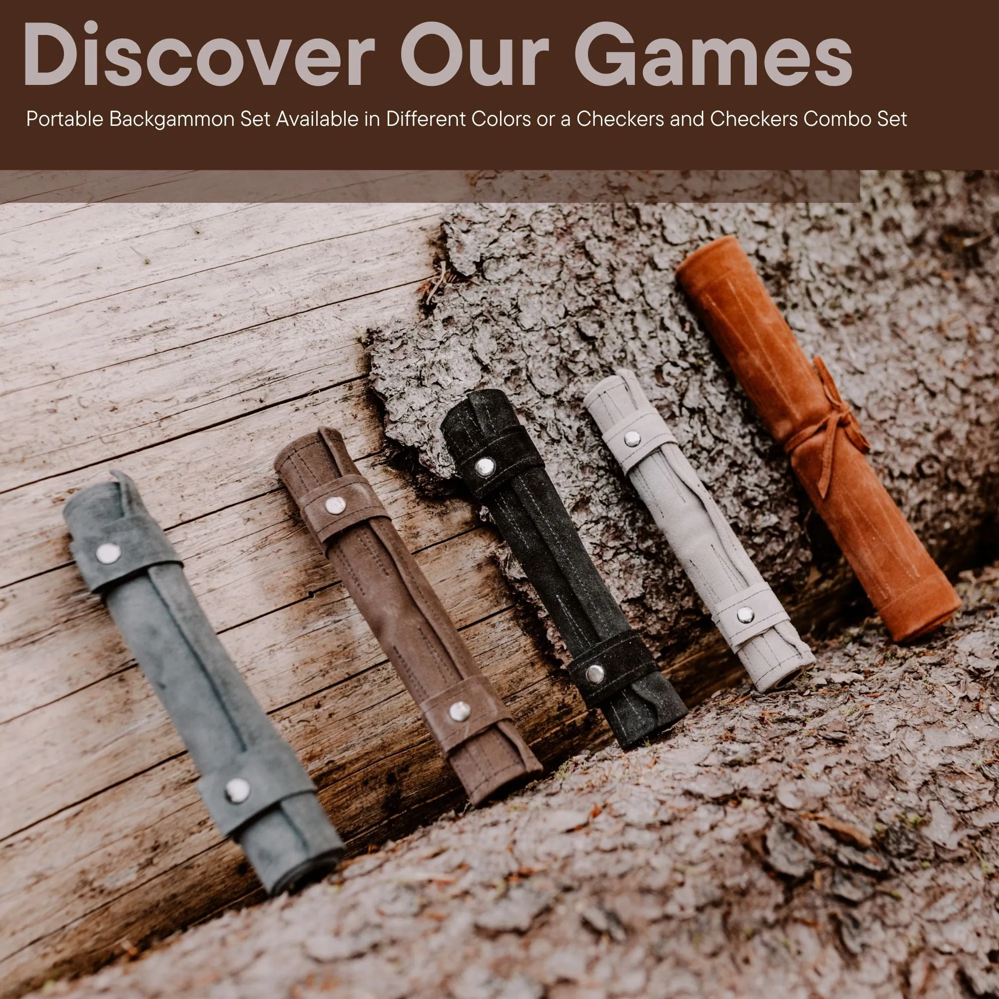 Sondergut Deluxe Roll-Up Travel Backgammon Game
