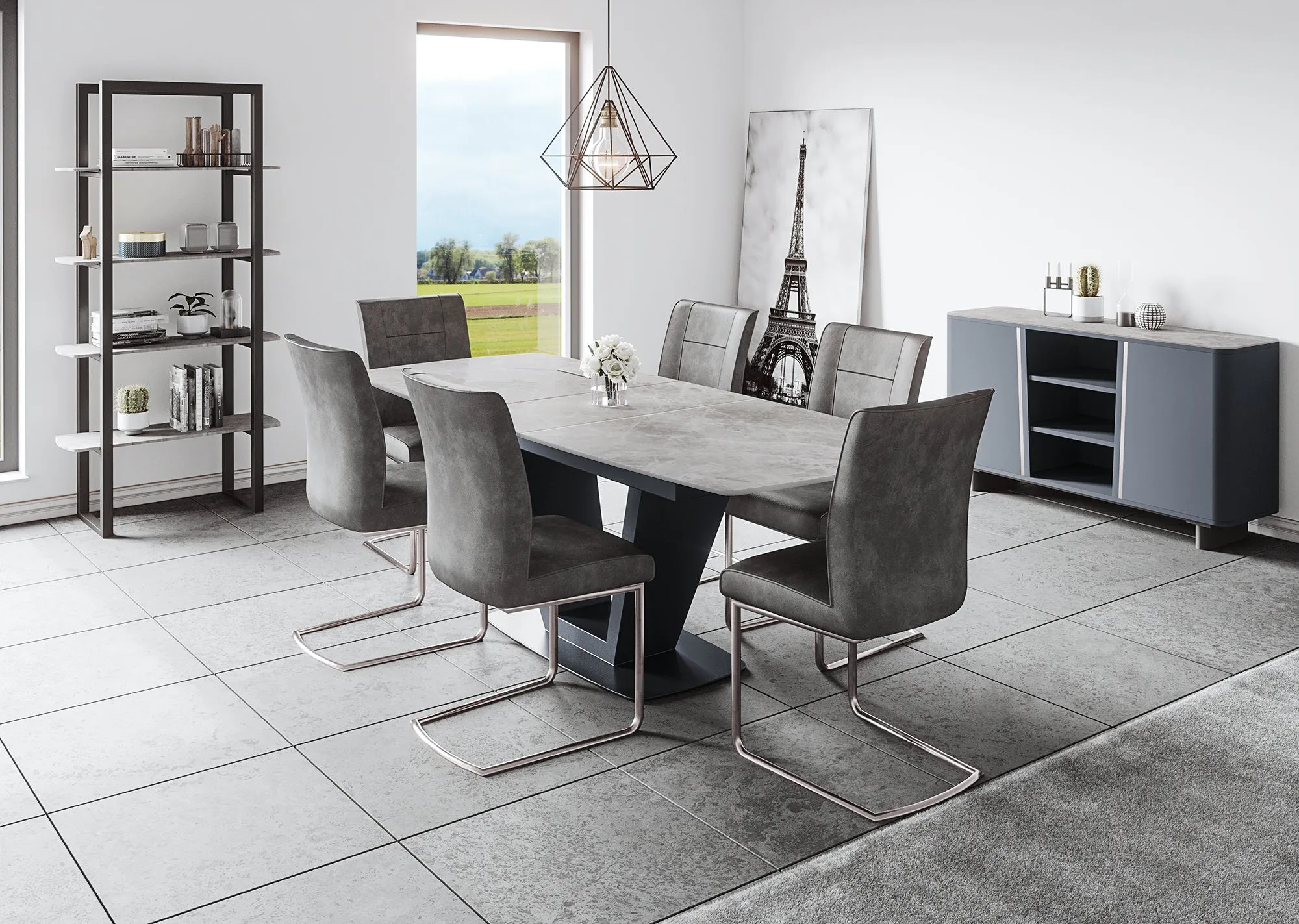Sorrento Stitch Dark Grey R/H Corner Bench
