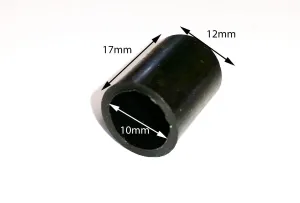 SPA10 SPACER FOR 10MM AXLE SPINDLE FOR MINI MOTO / DIRT / QUAD BIKE 10MM X 17MM