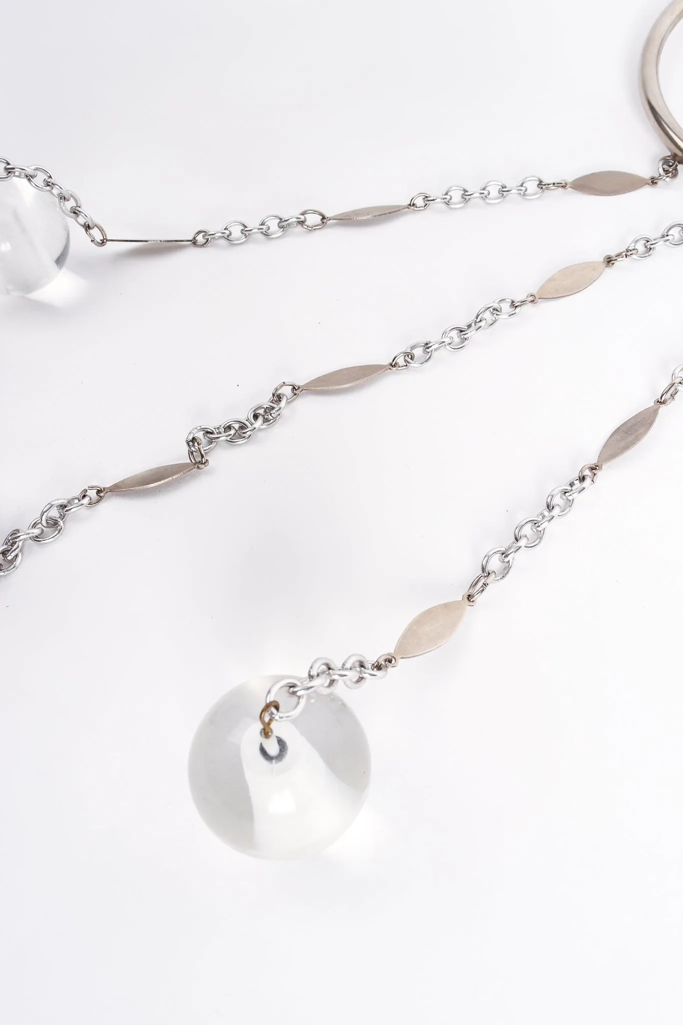 Space Age Lucite Ball Drop Collar
