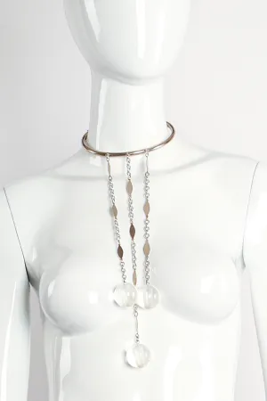 Space Age Lucite Ball Drop Collar