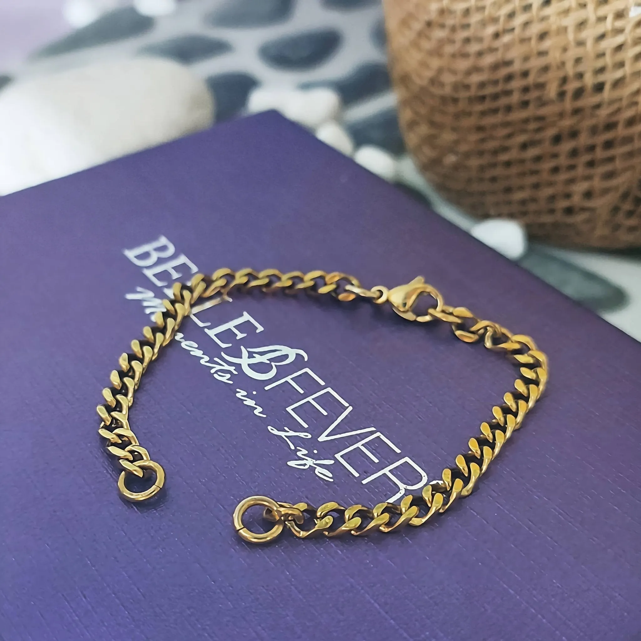 Split Curb Chain for Name Bracelet