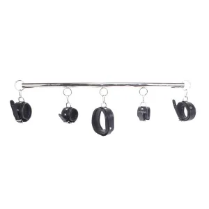 Spreidstang - Spreader Bar - Met Lederen Boeien En Halsband