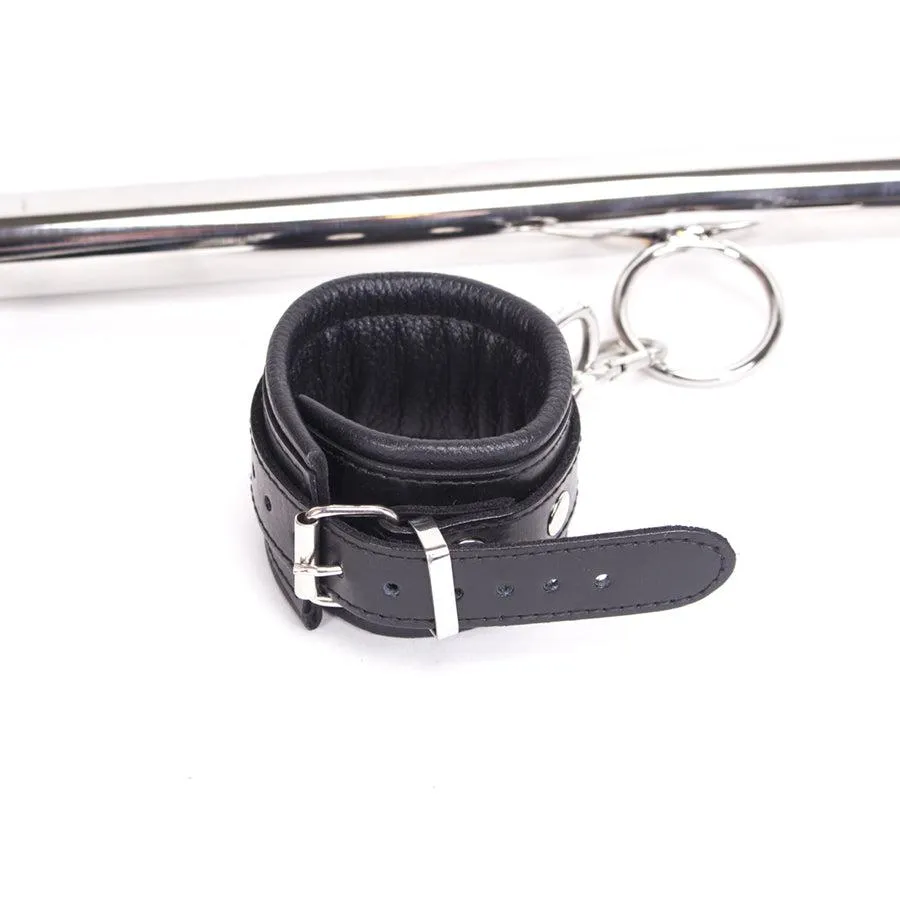 Spreidstang - Spreader Bar - Met Lederen Boeien En Halsband