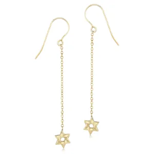 Star of David Dangle Earrings