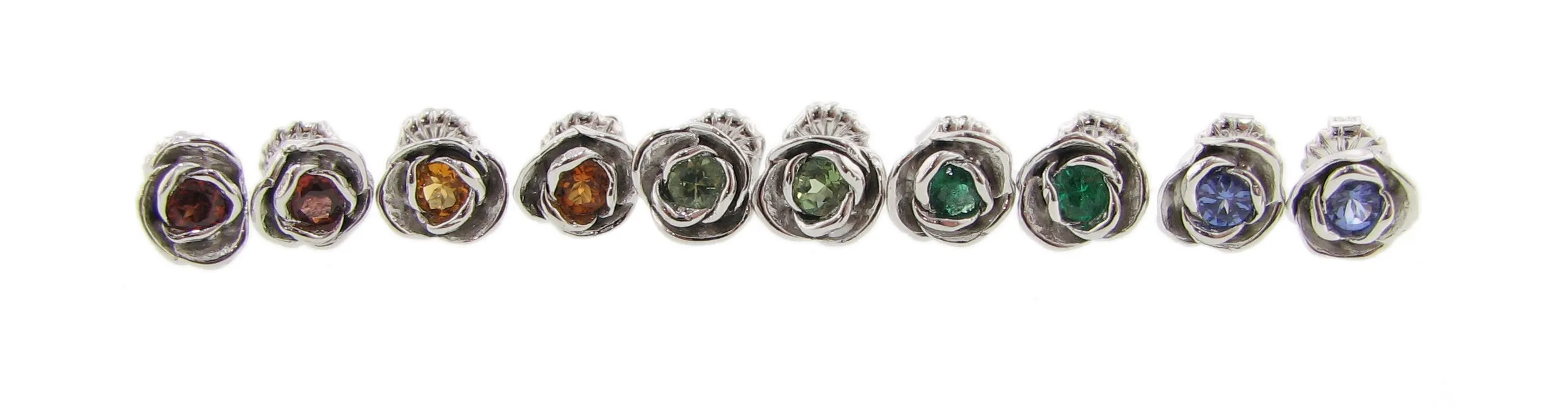 Sterling Silver (2) 3mm Citrine