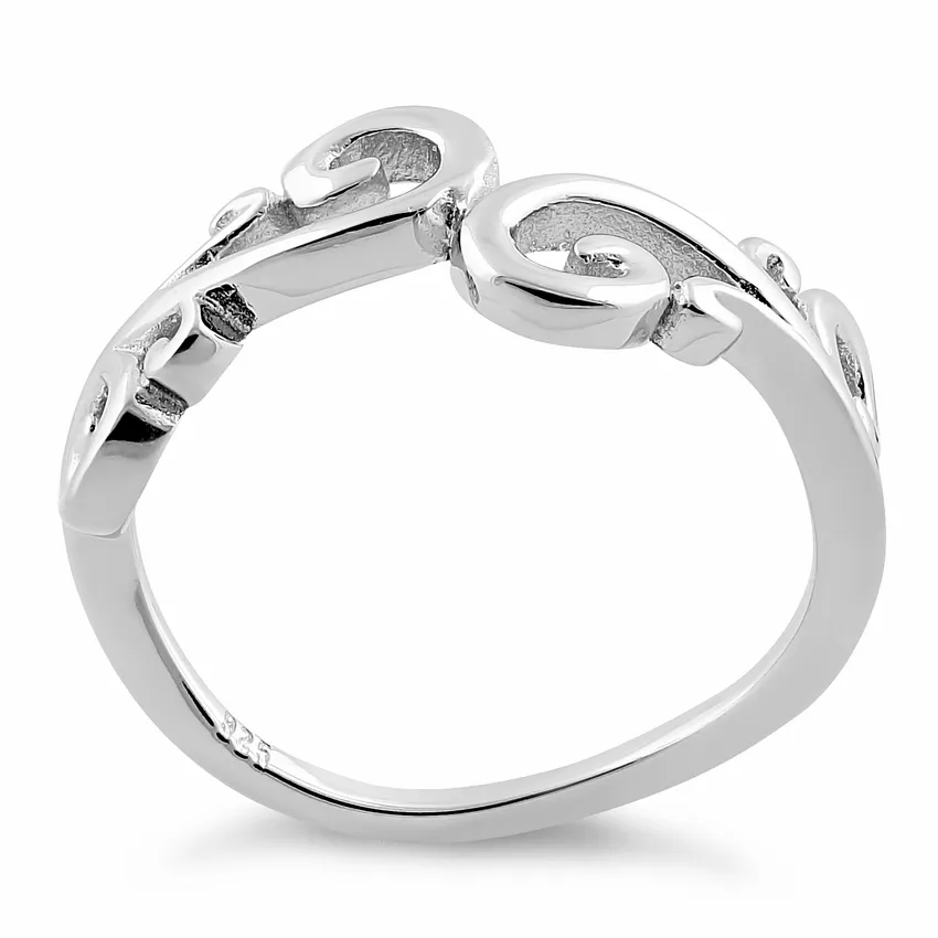 Sterling Silver Connecting Vines Ring
