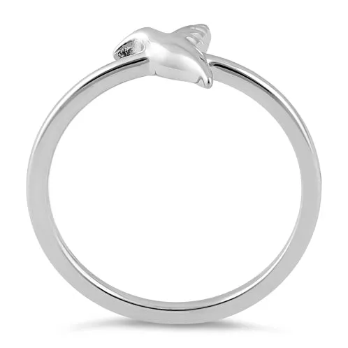 Sterling Silver Flying Dove Ring