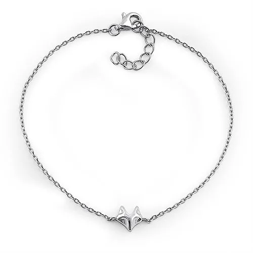 Sterling Silver Fox Bracelet