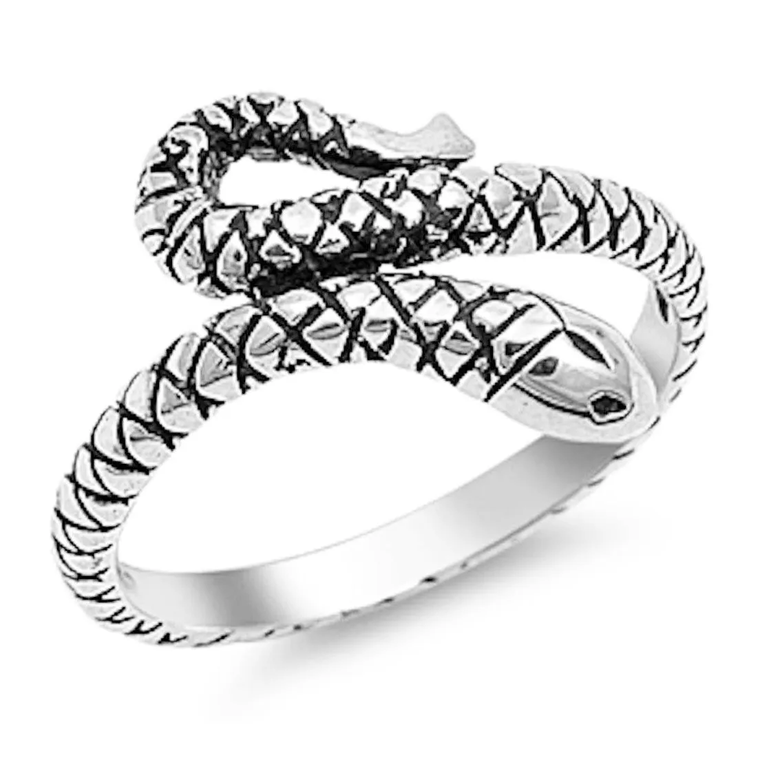 Sterling Silver Snake Ring