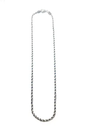 Sterling Silver Woven Bali Chain