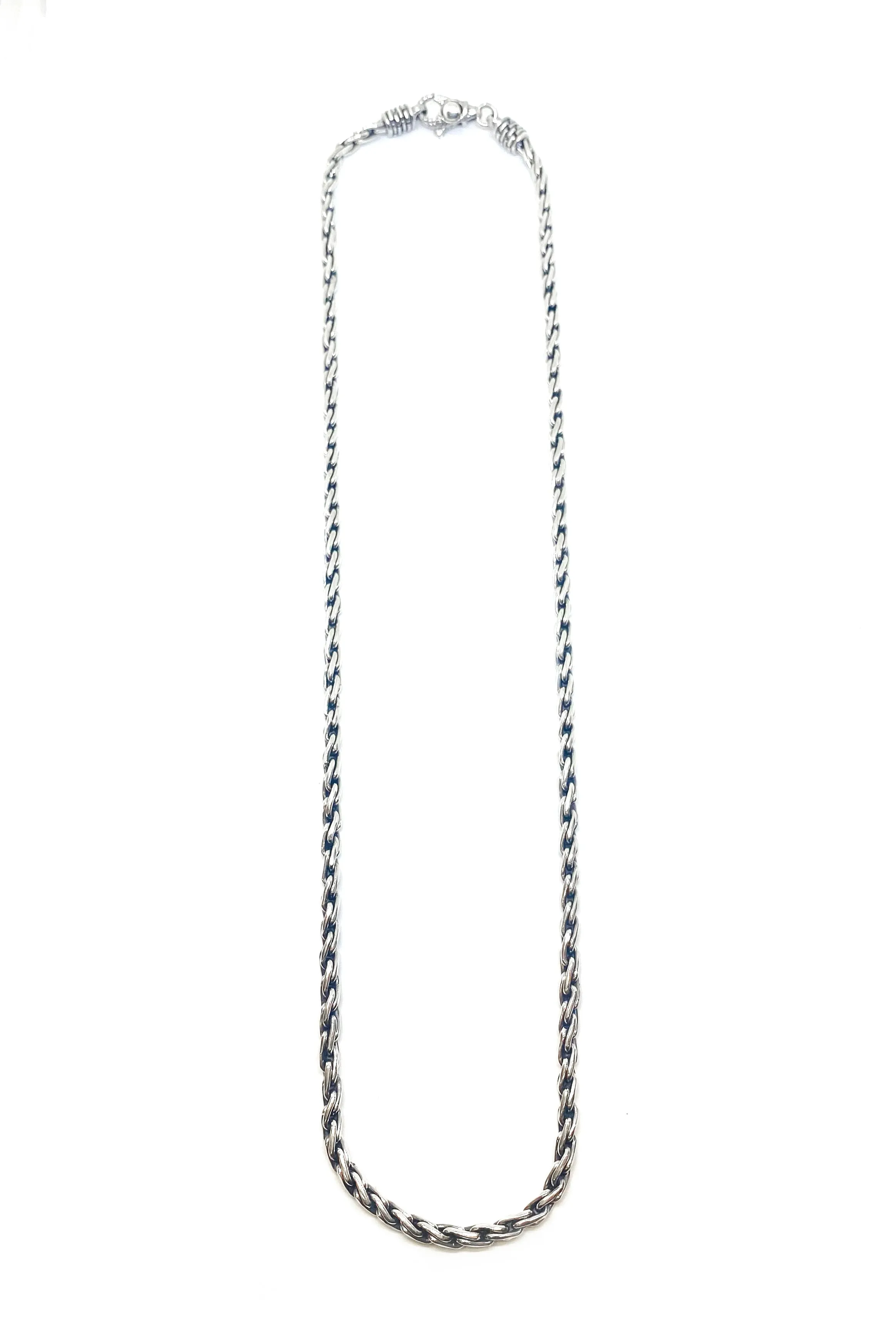 Sterling Silver Woven Bali Chain