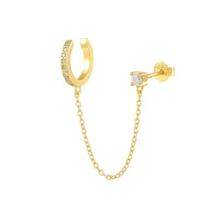 Stud & Chain Ear Cuff