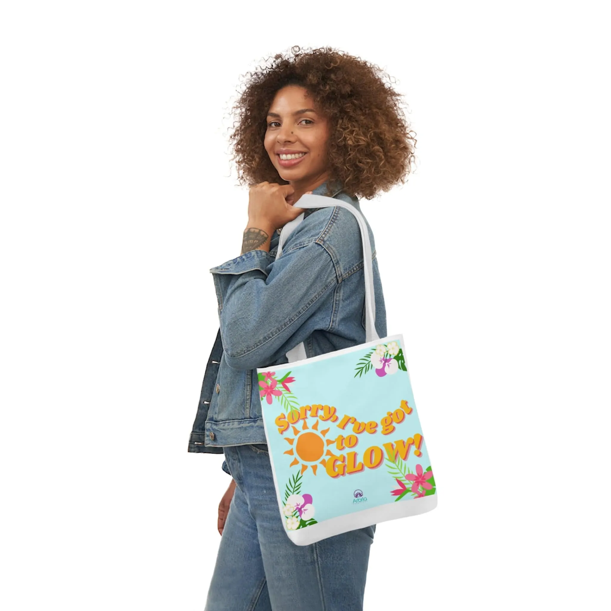 Sunkiss Blue Canvas Tote Bag