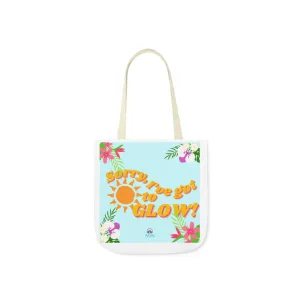 Sunkiss Blue Canvas Tote Bag