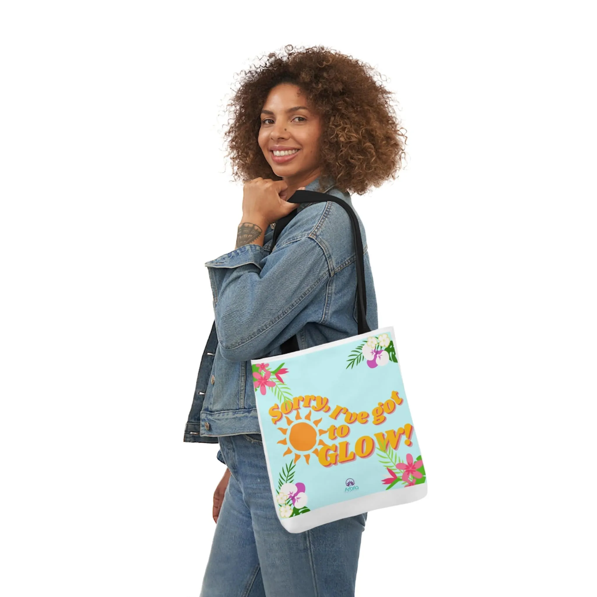 Sunkiss Blue Canvas Tote Bag