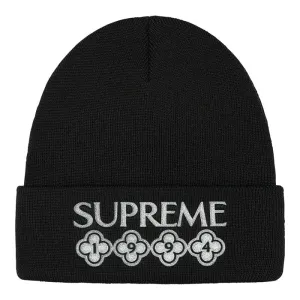 Supreme Glitter Beanie- Black