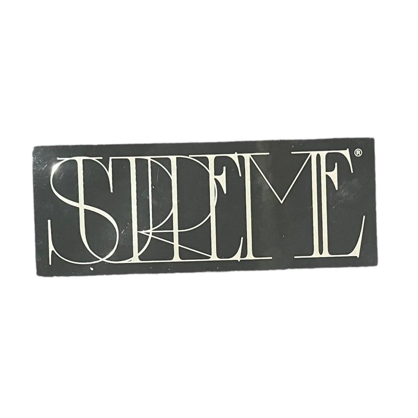 Supreme Old Fashioned Script Sticker