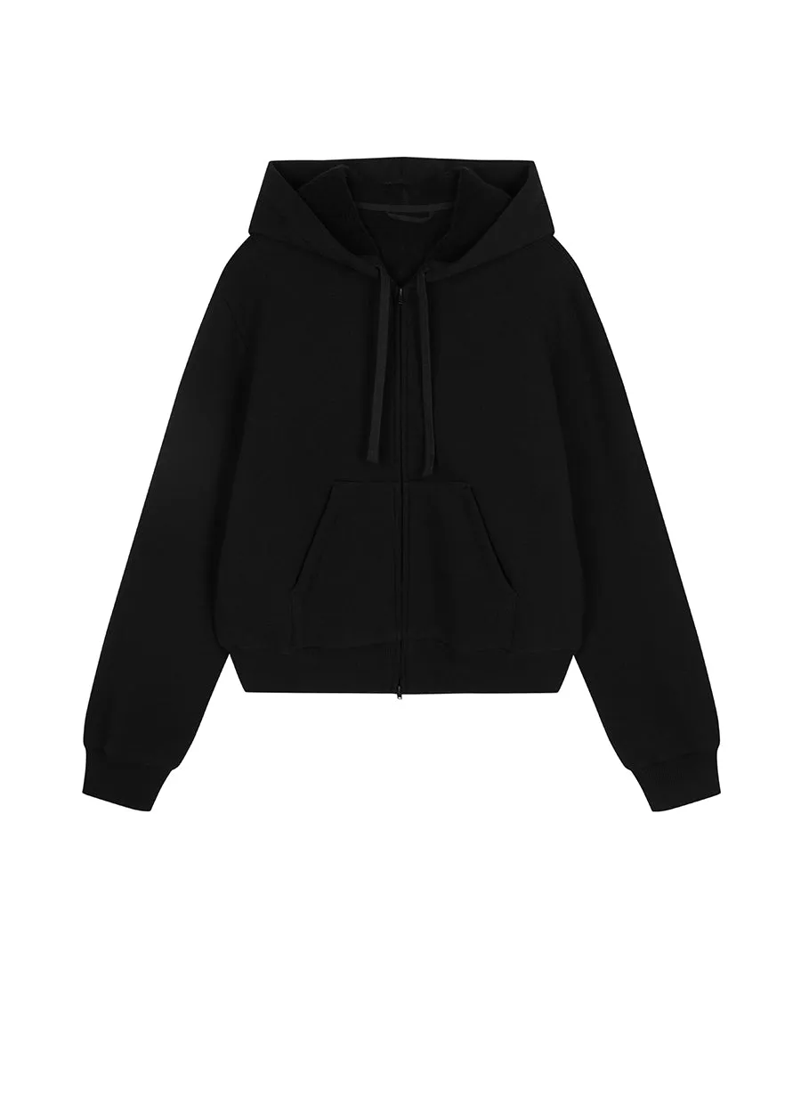 Sweatshirt / JNBY Relaxed Wool-Blend Hoodie