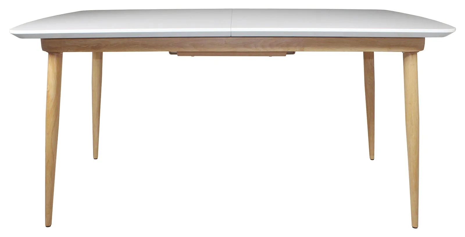 Sweden White & Oak Large Extending Dining Table