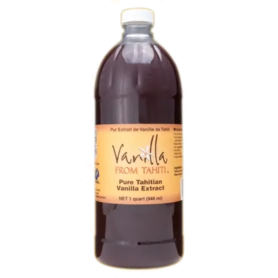 Tahitian Vanilla Extract - 1qt Double Strength