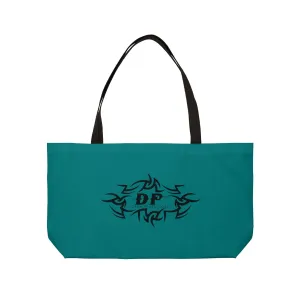 Teal Weekender Tote Bag - Dark Protectors Logo