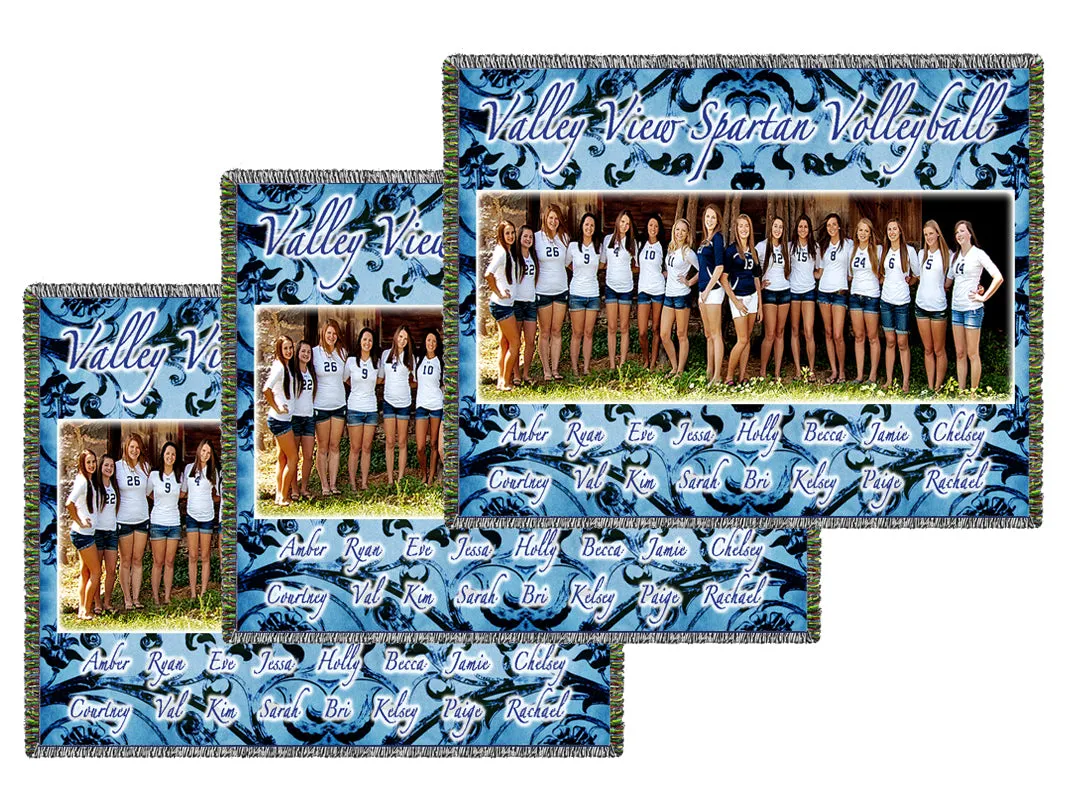 Team Woven Photo Blankets - Volume Discounts