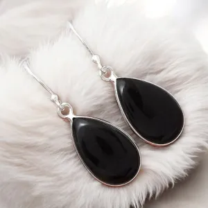 Tektite Solid 925 Sterling Silver Earrings