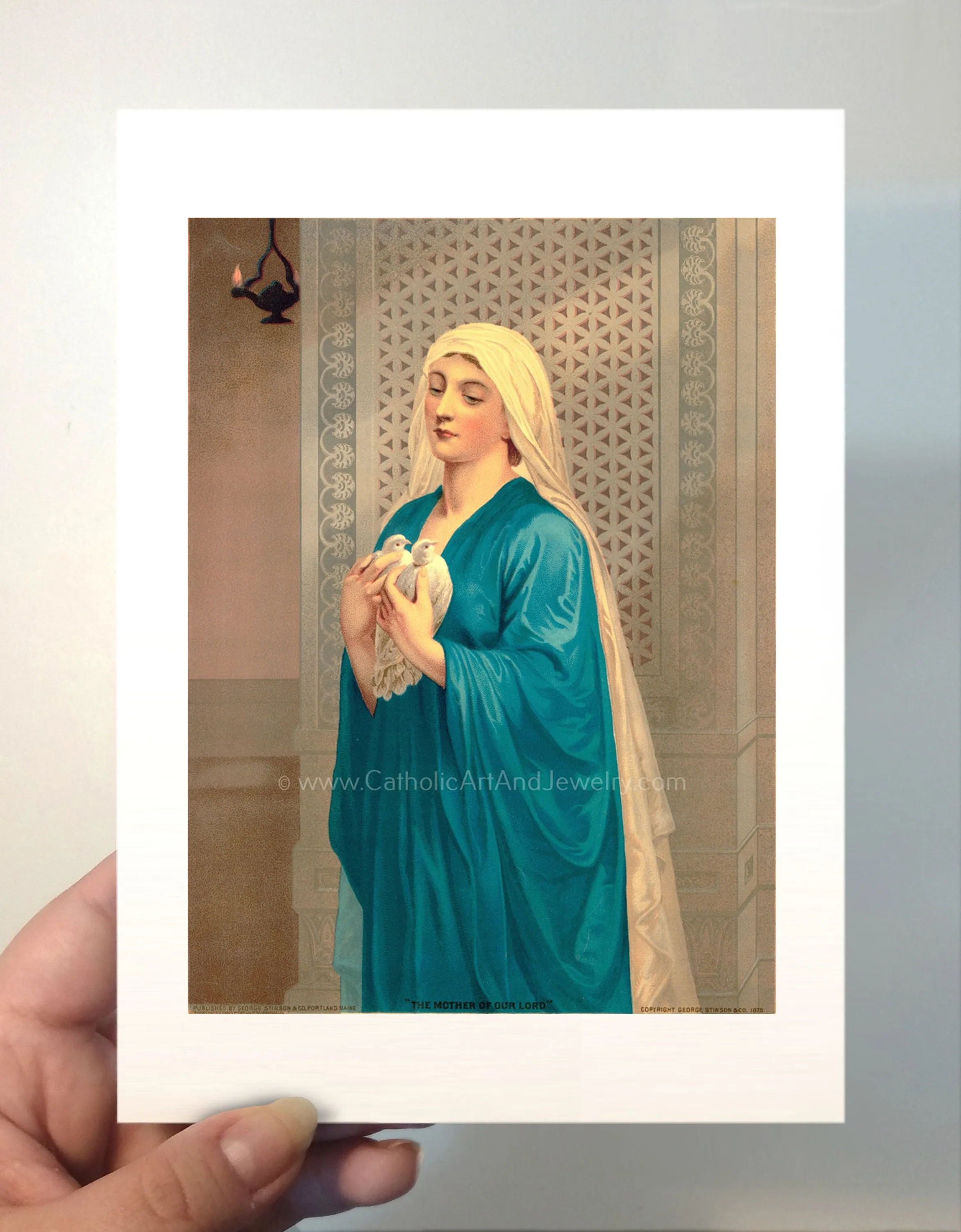 The Mother of Our Lord – Antique Catholic Print – Vintage Catholic Art Print – Archival Quality