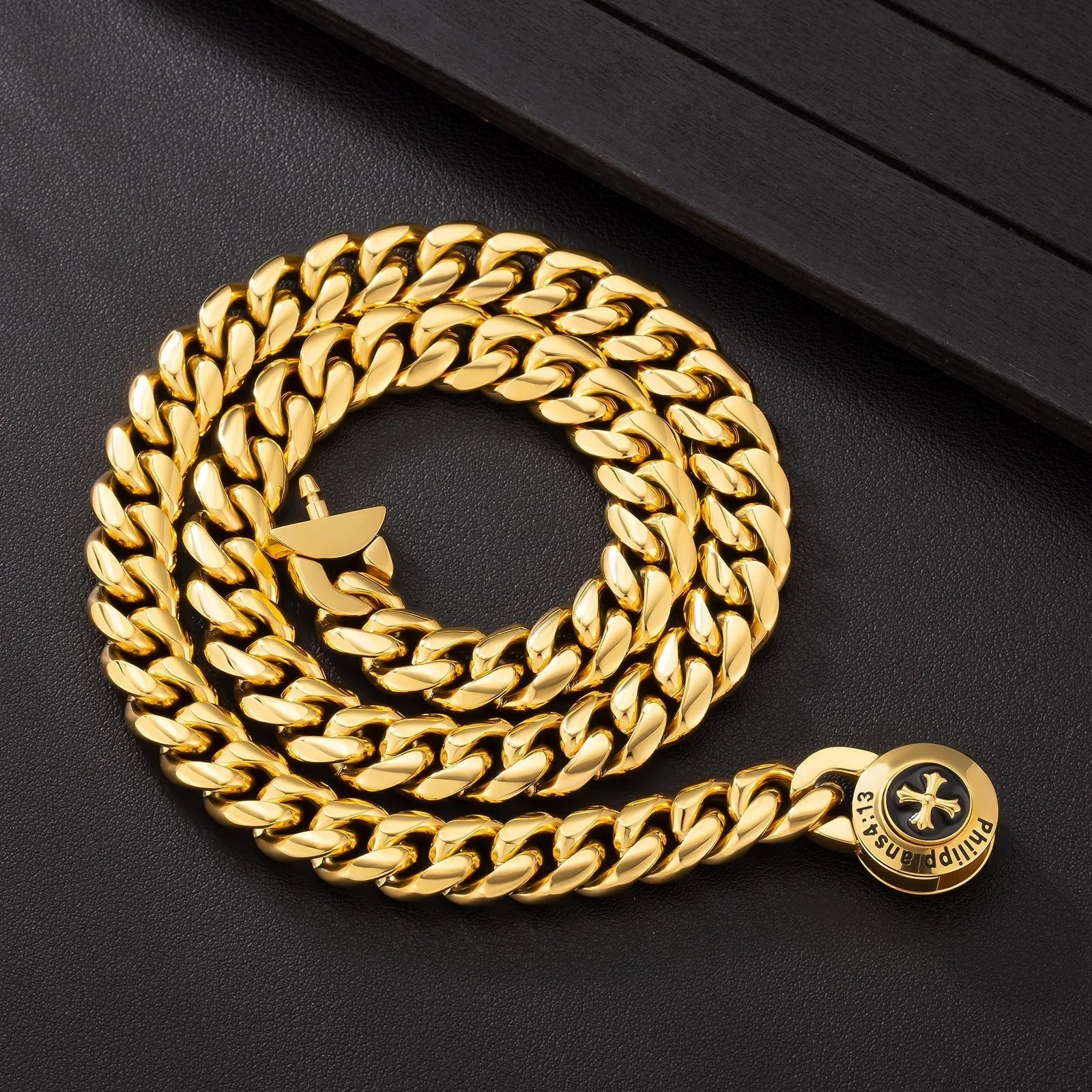 The Strength - 12mm Cuban Link Chain in 18K Gold Plated