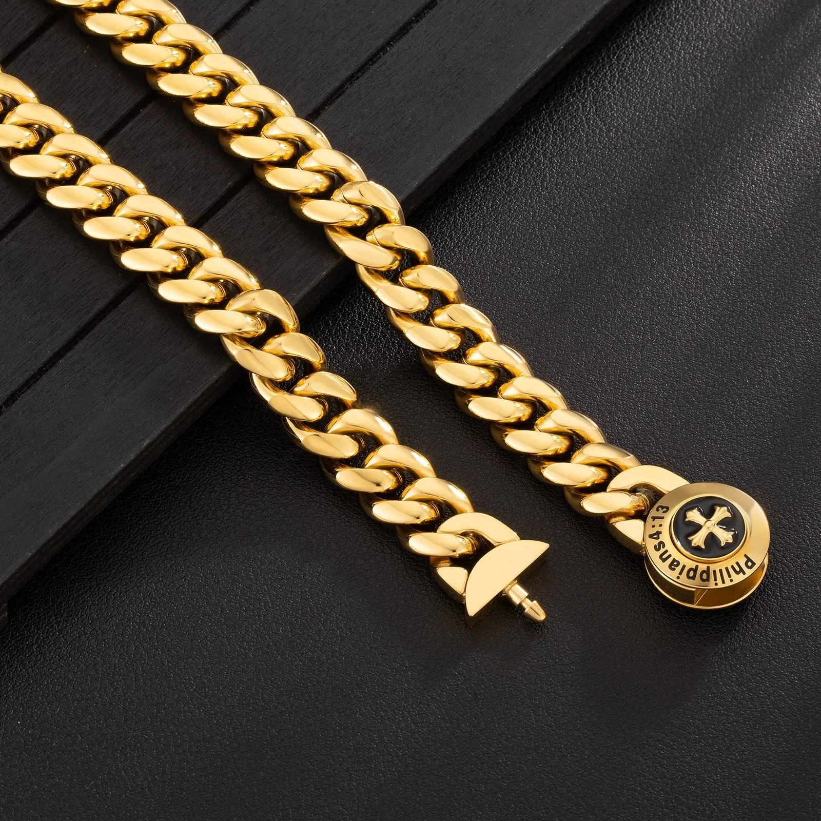 The Strength - 12mm Cuban Link Chain in 18K Gold Plated