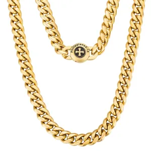 The Strength - 12mm Cuban Link Chain in 18K Gold Plated