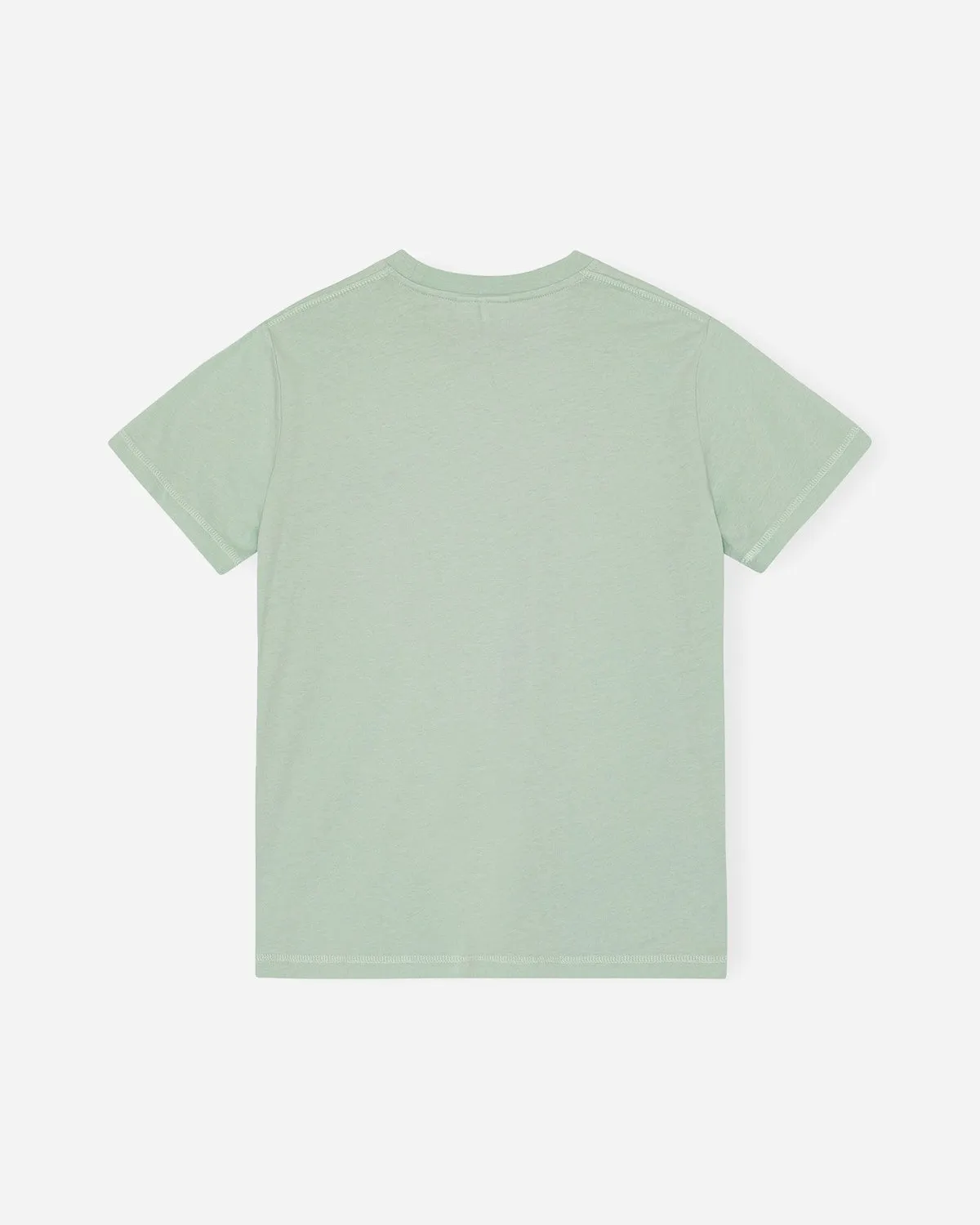 Thin Jersey Ganni World Relaxed T-shirt - Aqua Foam