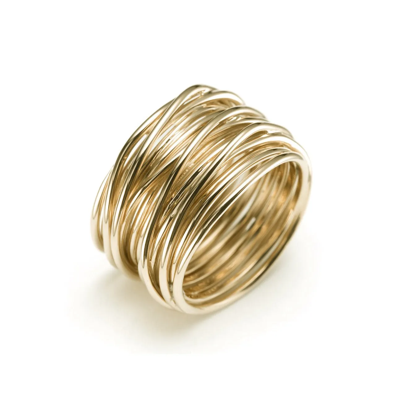 Tibet 18K Yellow Gold Woven Ring