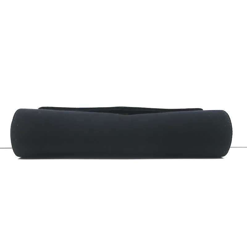 Tiffany & Co. Satin Flap Clutch Black Mini Evening Bag